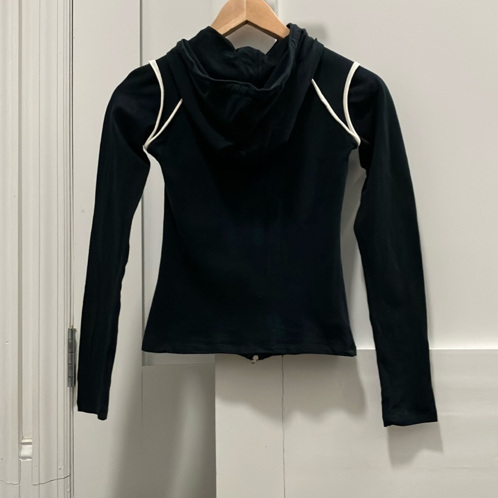 Y2K Vintage Armani Exchange Zip Up Hoodie Size XS - Picture 3 of 5